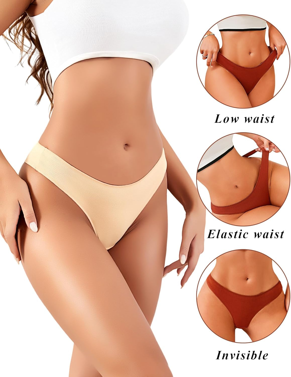 Maillard cotton thong panties showing breathable fabric and comfortable fit