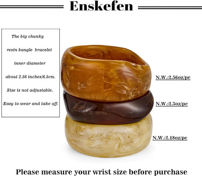 Acrylic Resin Bangles Bracelets for Women Wide Irregular Geometric Wristband Statement Bracelet Punk Chunky Acrylic Resin Bangle