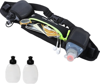 AXEN running hydration belt adjustable waist pack front view