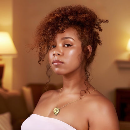 18K Gold-Plated Interlocking Circles Love Necklace for Women, Adjustable Stainless Steel Silver Pendant Necklace, Unique Gifts for Women on Birthday Christmas Valentines