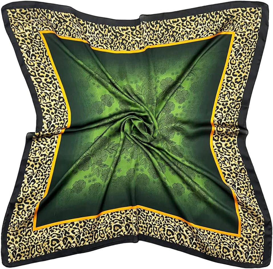 Julunar Silk like Head Scarf for Women - Satin Large Hair Scarves - 35" Square Silk Hair Wrap for Sleeping with Gift Packed