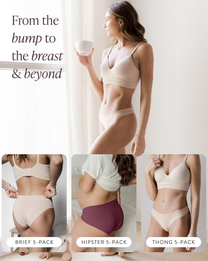 Kindred Bravely eco-friendly maternity underwear 5-pack