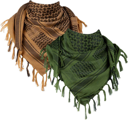 FREE SOLDIER Scarf Military Shemagh Tactical Desert Keffiyeh Head Neck Scarf Arab Wrap with Tassel for Men Women
