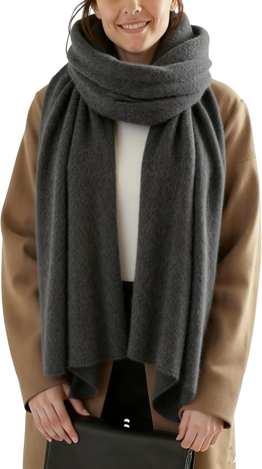 Womens Winter Scarf Long Soft Chunky Scarves Warm Blanket Oversized Shawl Wraps
