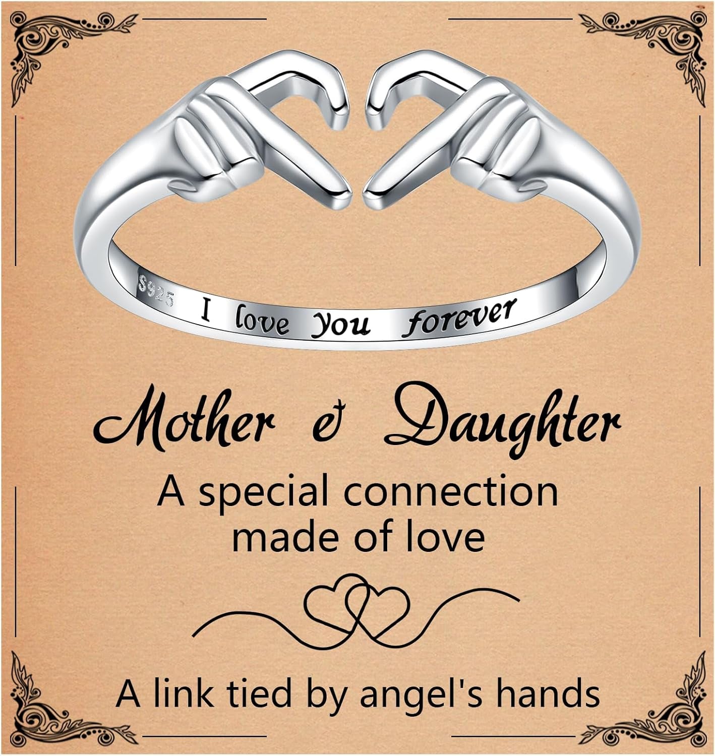 925 silver Claddagh friendship ring packaging and presentation