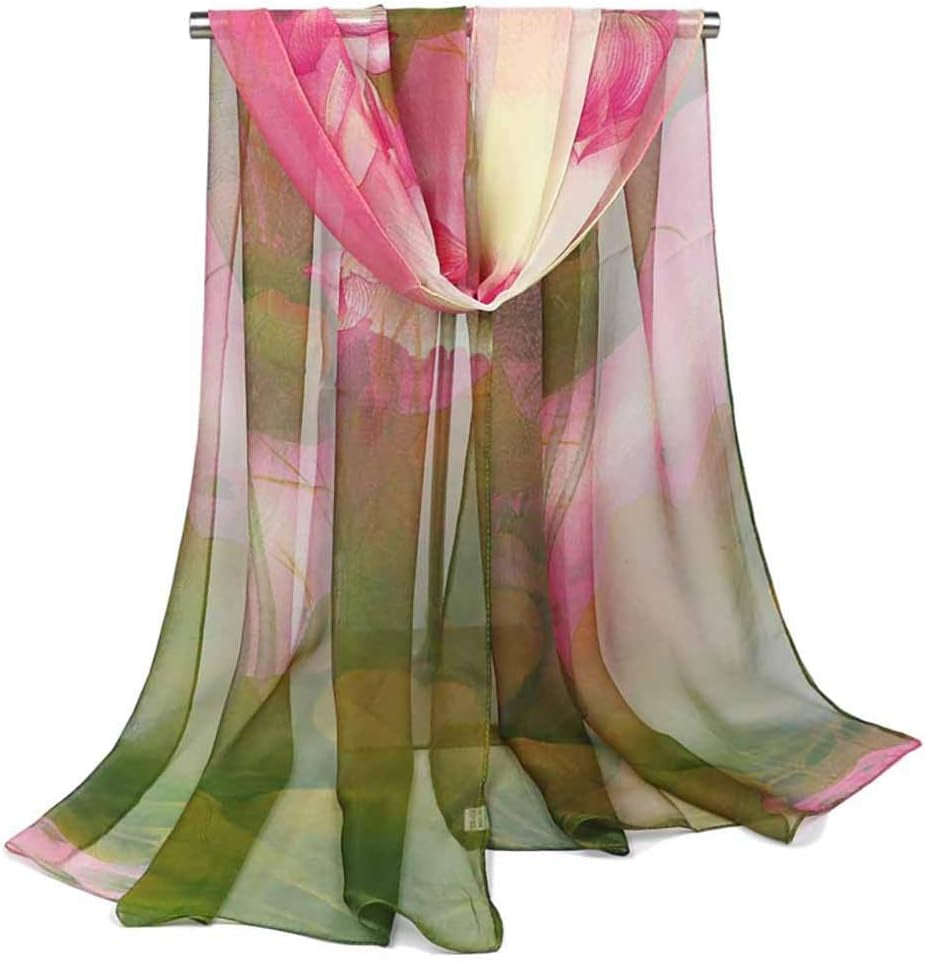 Scarfs for Women Lightweight Print Floral Pattern Scarf Shawl Fashion Scarves Sunscreen Shawls