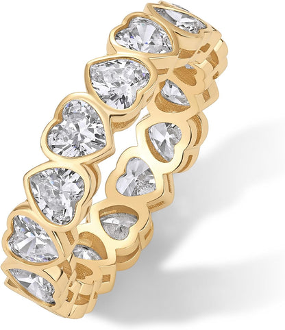 Gold plated heart ring packaged as jewelry gift