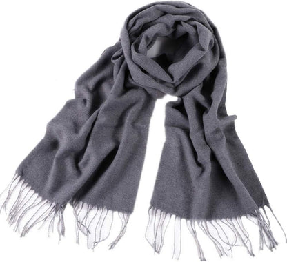 Men'S Scarves Classic Arrival Winter Plaid Scarf Tassel Edge Soft Warm Scarf