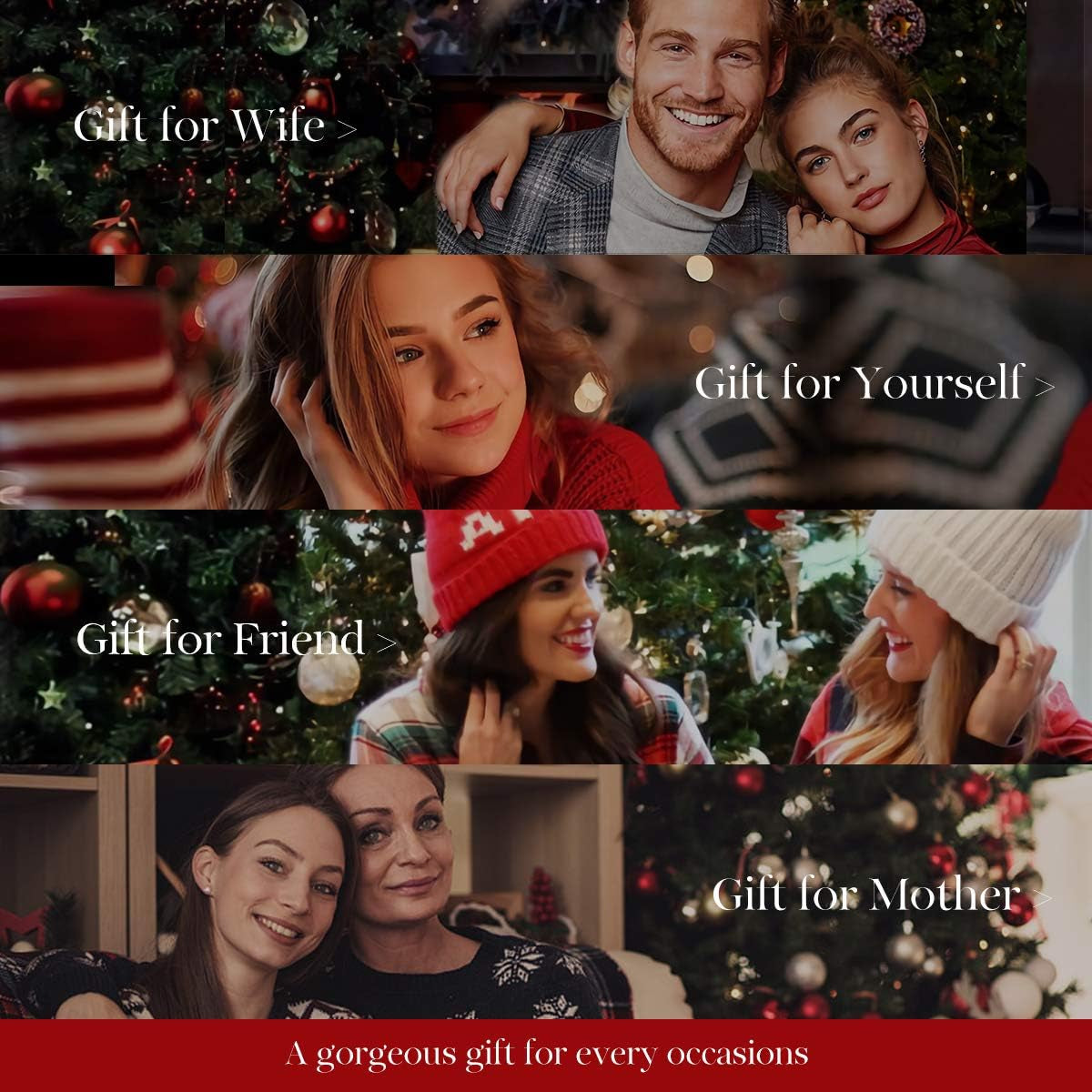 AGVANA Christmas Gifts Heart Birthstone Bracelets for Women Sterling Silver Genuine or Created Gemstone Tennis Bracelet Infinity Love Jewelry Anniversary Birthday Gifts for Wife Mom Women