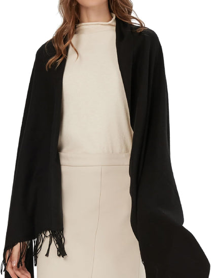 Pashmina Shawl Wrap Soft Cashmere Feel Blanket Scarf for Women, Wedding & Evening Wrap, Winter Warm Fashion Scarves