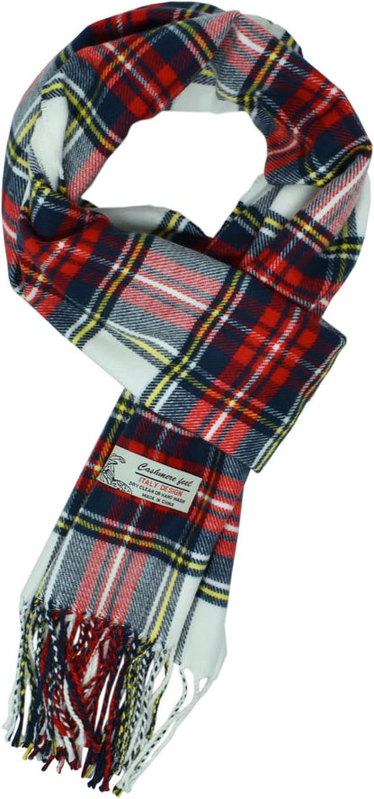 Glory Max Scottish Stewart Tartan Plaid Luxurious Winter Scarf Soft Cashmere Feel 72"X12"