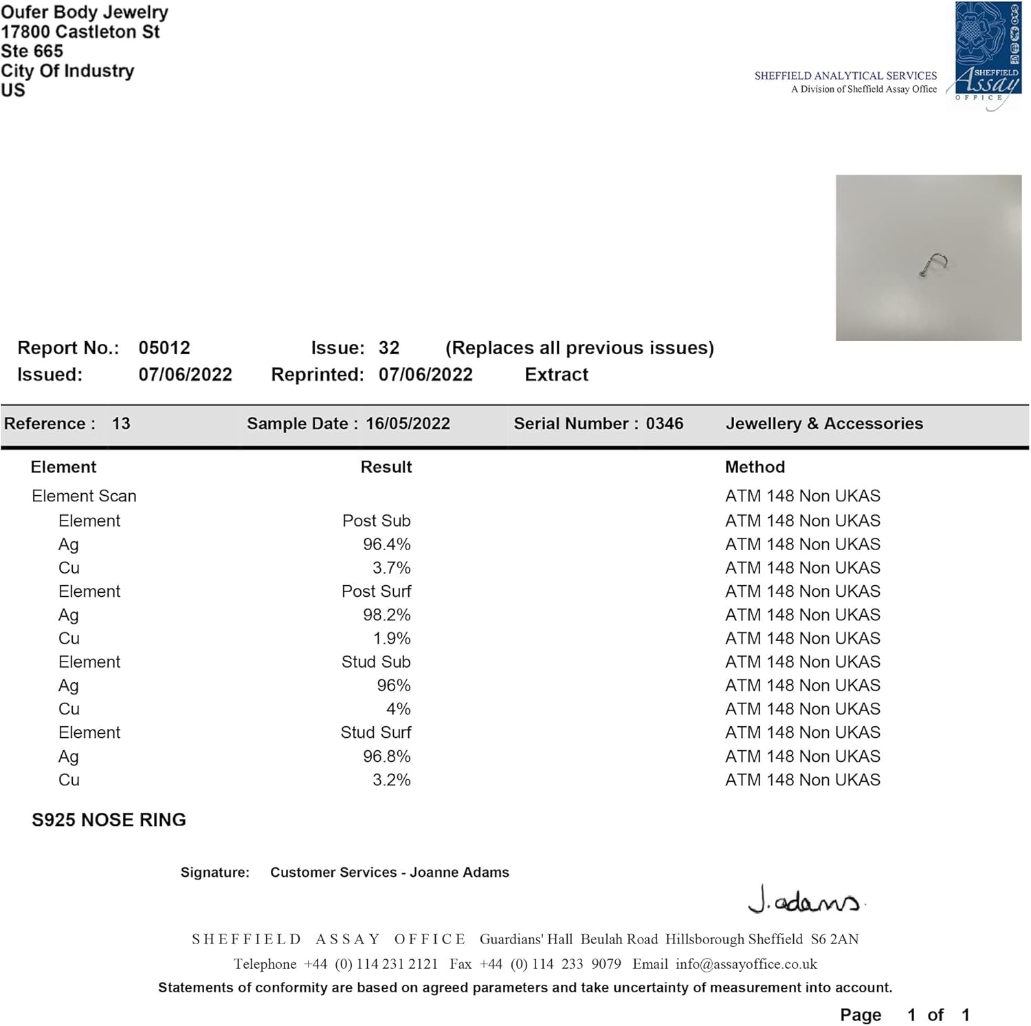 OUFER 925 Sterling Silver Nose Studs, Bone L Screw Shaped Nose Rings, 20G Nostril Solid 2Mm round CZ Nose Piercing Jewelry for Women Men-Screw Shaped