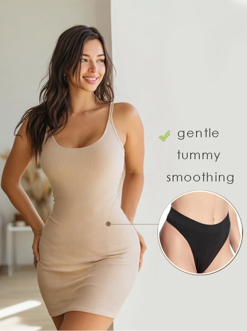 GRANKEE high waisted thongs 6 pack color options