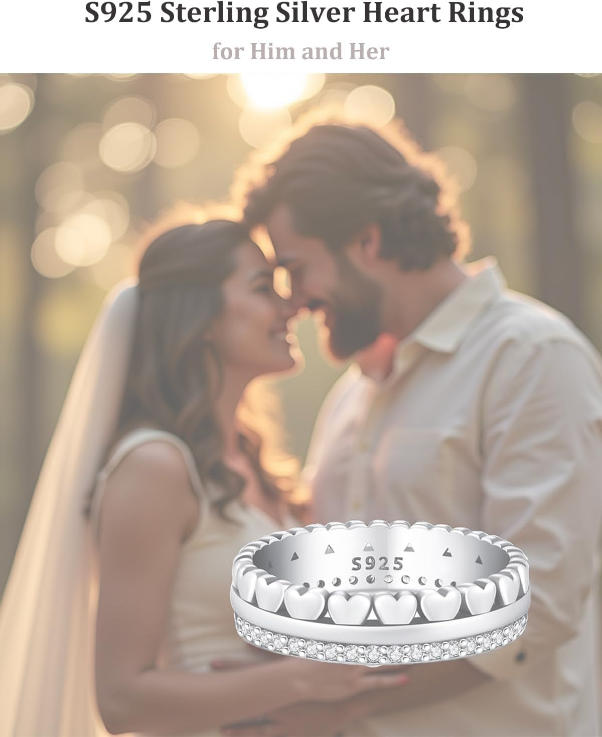 KEQ hearts ring gift packaging for mothers and sisters