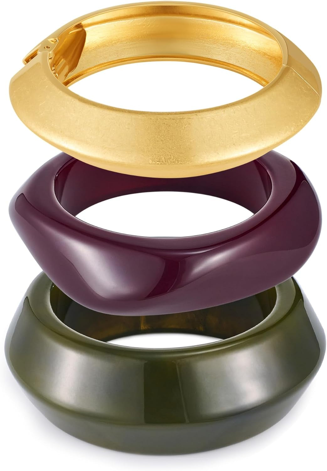 Acrylic Resin Bangles Bracelets for Women Wide Irregular Geometric Wristband Statement Bracelet Punk Chunky Acrylic Resin Bangle