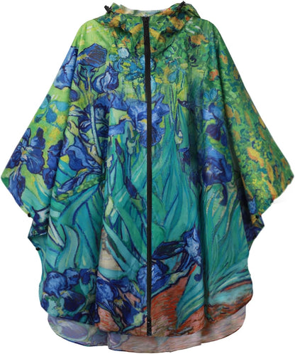 Saphirose Unisex Rain Poncho Waterproof Raincoat Hooded for Adults Women with Pockets