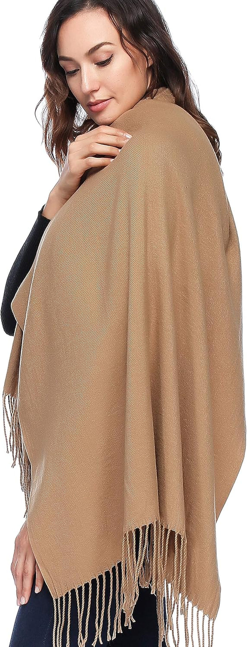 HOYAYO Extra Large Thick Pashmina Shawl Wraps - Wool Soft Winter Warm Scarves Travel Blanket for Women