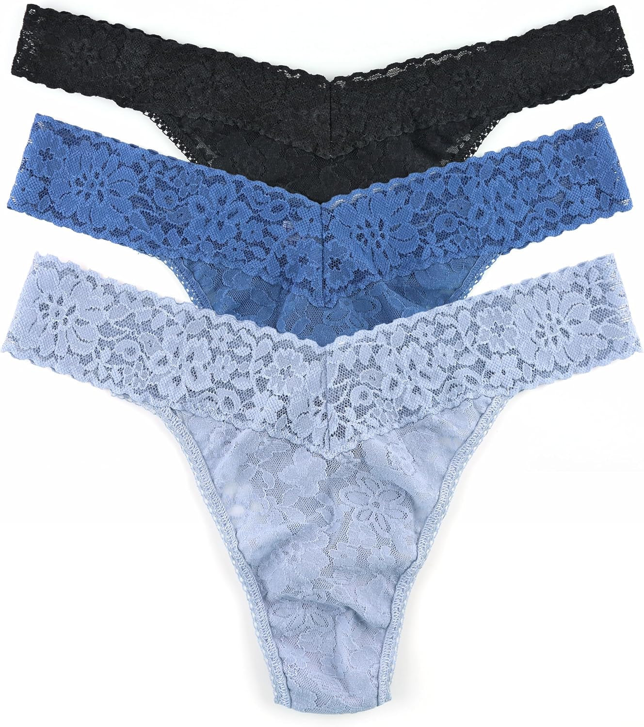 Hanky Panky Daily Lace original rise thongs 3 pack one size