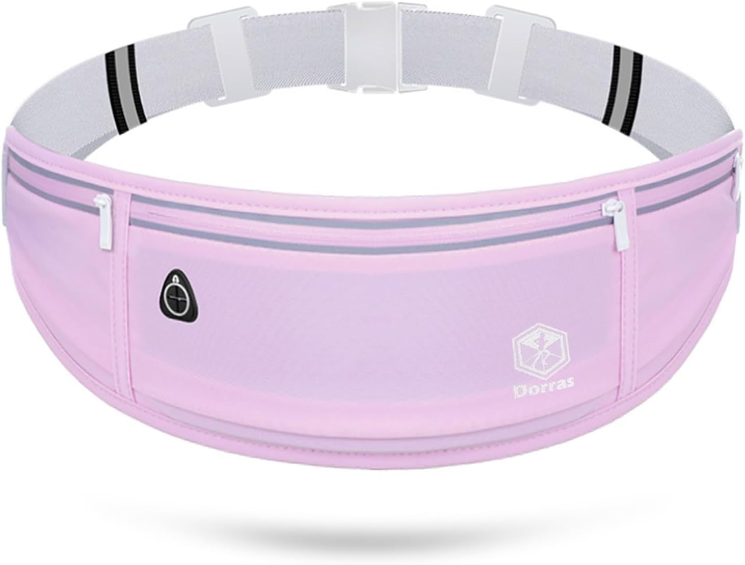 Water-resistant running belt protecting phone and valuables from sweat and moisture