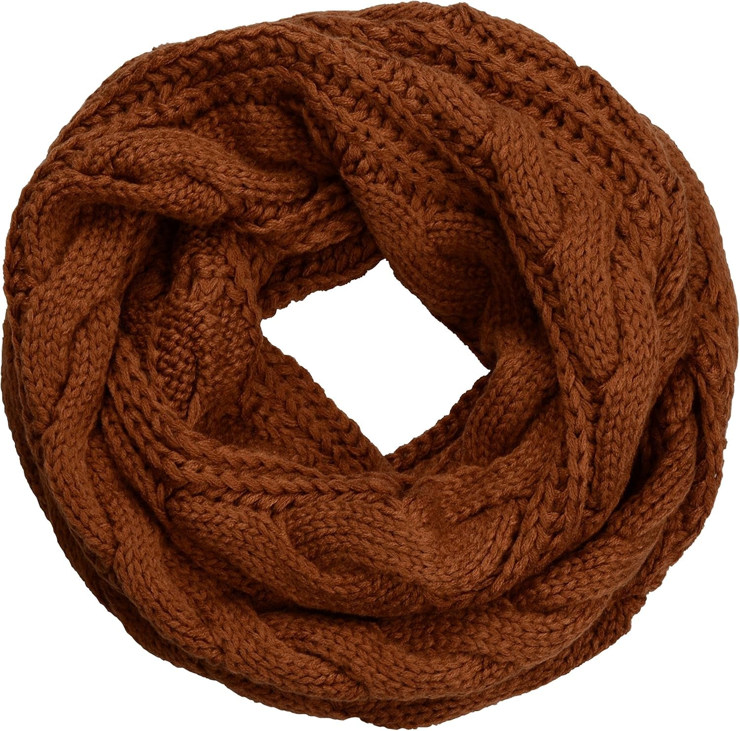 NEOSAN Womens Thick Ribbed Knit Winter Infinity Circle Loop Scarf