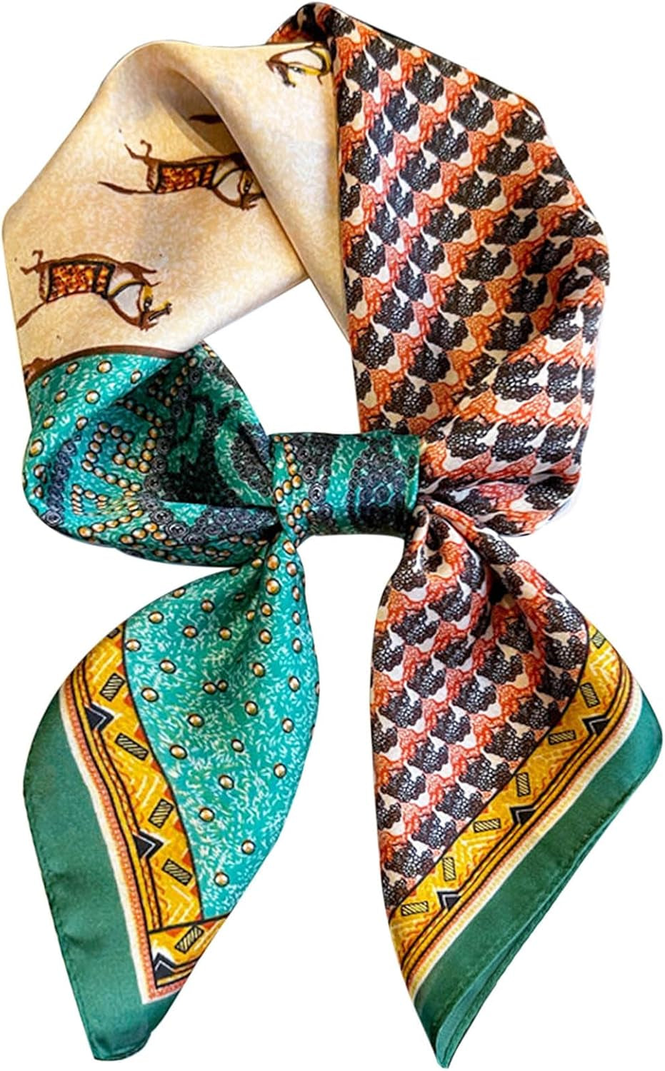 Satin Bandanas Head Scarf for Women Hair Scarves Accessories Lightweight Fashion Wrap Neck Silk Sleeping Headscarf