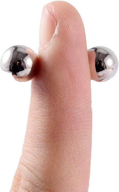 Magnetic Fake Piercing Jewelry – Non-Piercing Stainless Steel Body Jewelry for Ear, Nose, Lip, Nipple – for Adults Only – Not a Toy