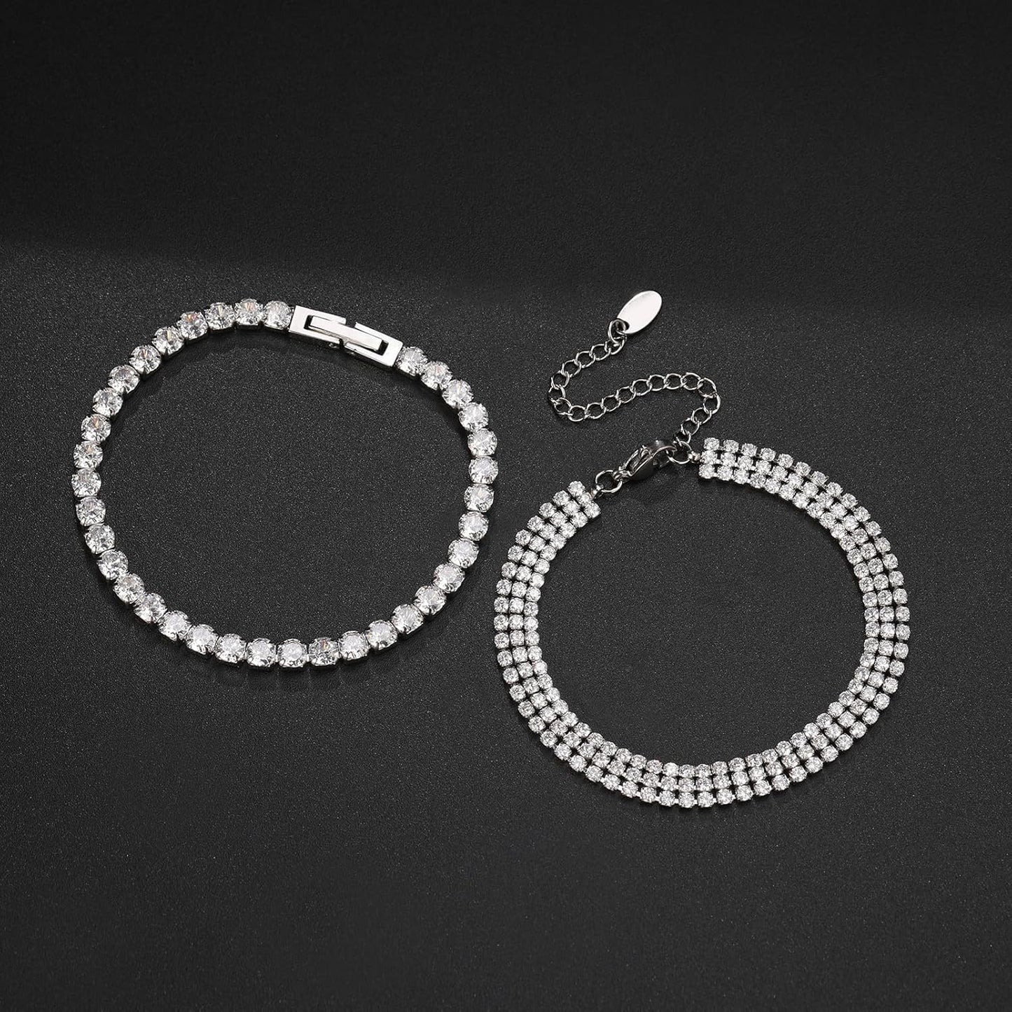 18K Gold Plated Love Bangle Bracelet Set Cubic Zirconia Classic Stainless Steel Adjustable CZ Gold,Silvery,Colorful CZ Love Bracelets Stack for Women