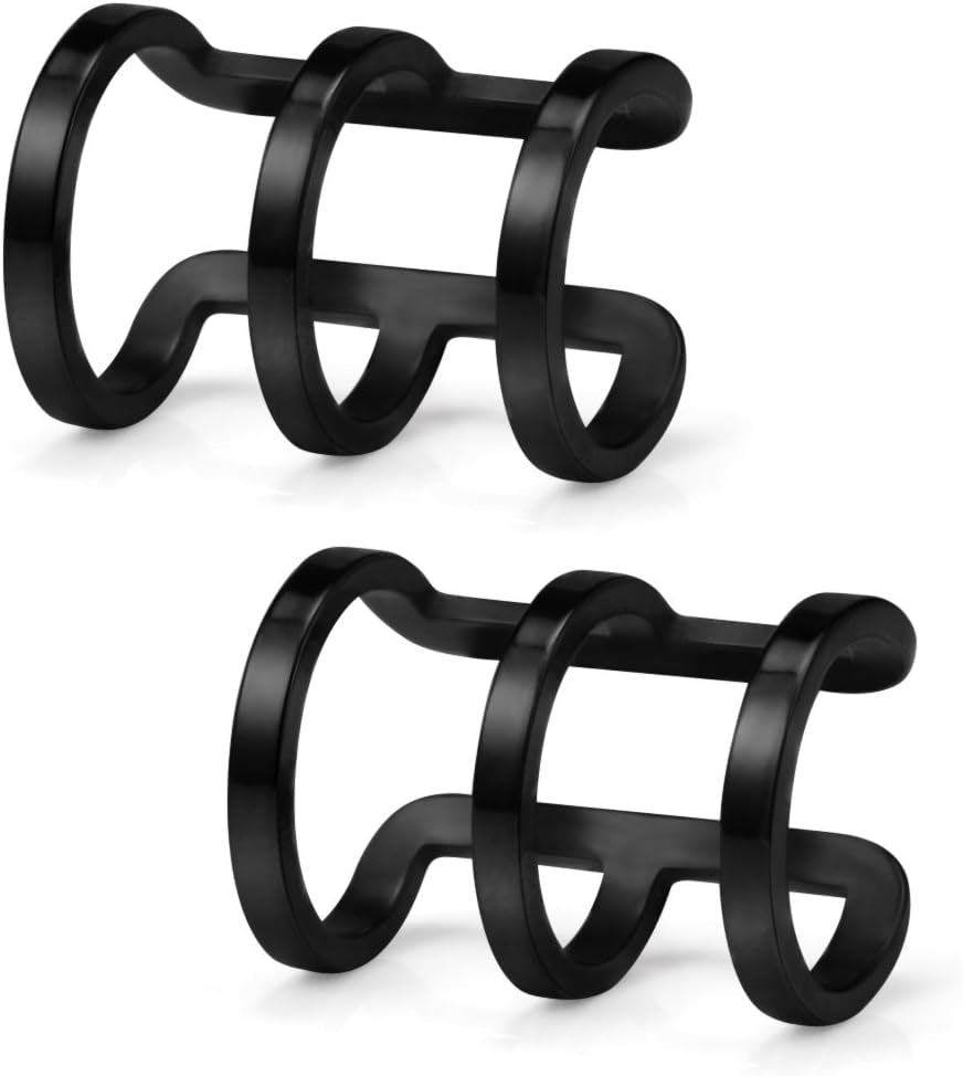 Ruifan Stainless Steel Ear Cuff Non Piercing Fake Clip-On Cartilage Earring Set Women Men 6Pcs