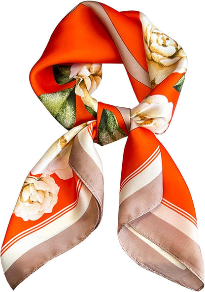 Neck Scarf for Womens Silky Head Scarves Hair Bandanas Square Scarf Fashion Accessories Lightweight