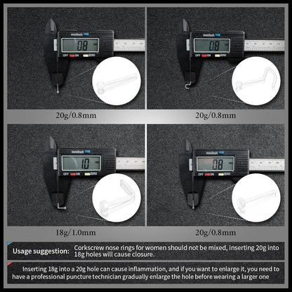 Clear Nose Ring Bioflex for Women and Men,Plastic Cear Nose Studs for Work L Shaped,Body Clear Piercing Retainer 18G Nose Rings Studs Piercing Jewelry
