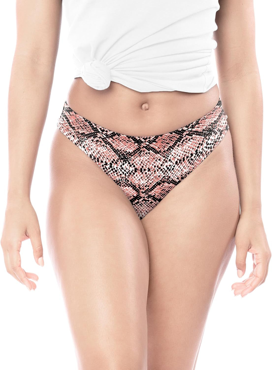 Six pack of Sexy Basics ultra-soft sport thongs multiple colors