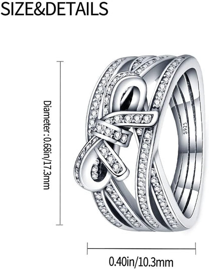 Anniversary wedding band ring with continuous cubic zirconia stones