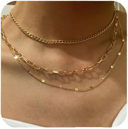 Gold Charm Necklace for Women Star Pearl Charms Pendant Neckalces Dainty 14K Gold Plated Summer Beach Ocean Jewelry Gifts