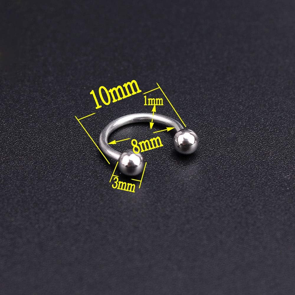 Juland 85 PCS Piercing Kit Body Piercing Surgical Steel Belly Button, Tongue, Eyebrow, Nipple, Lip, Nose Tapers Plugs Gauges Set