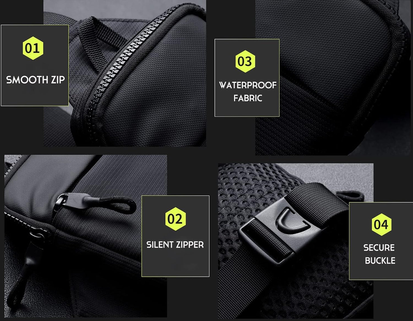 Simptech bag packed with phone and essentials for travel