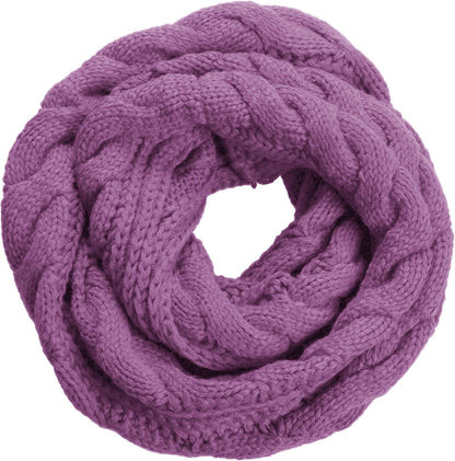 NEOSAN Womens Thick Ribbed Knit Winter Infinity Circle Loop Scarf