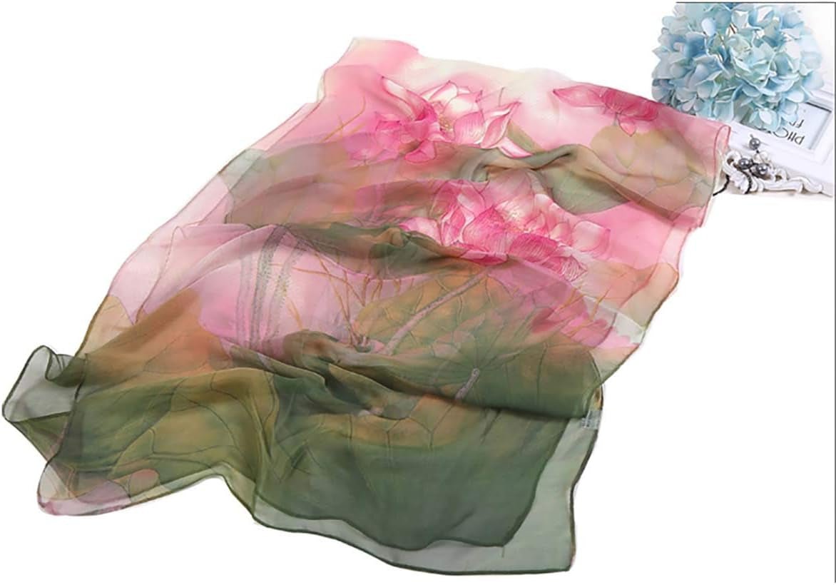 Scarfs for Women Lightweight Print Floral Pattern Scarf Shawl Fashion Scarves Sunscreen Shawls