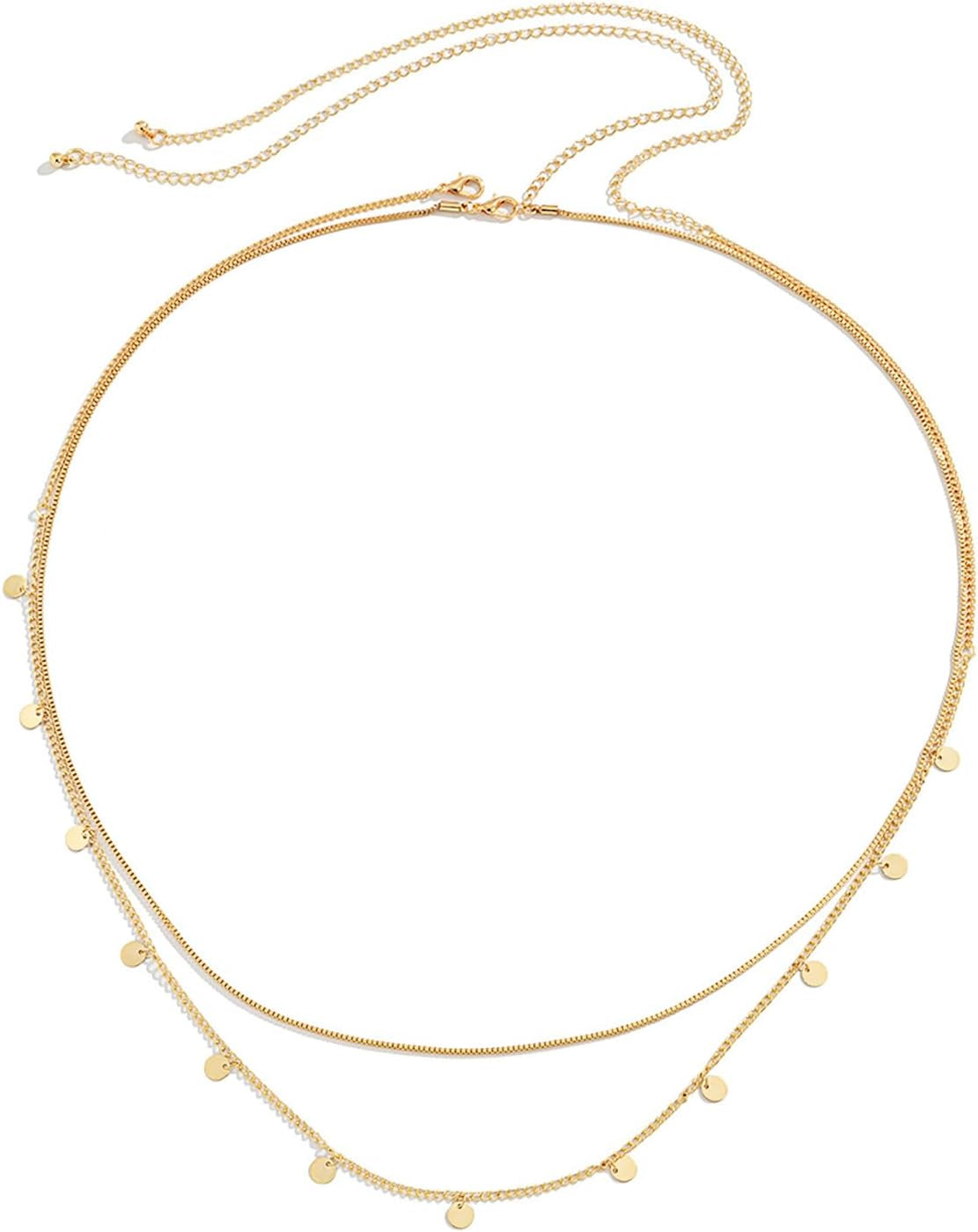 MODRSA Body Chain Belly Chain Silver Gold Waist Chain Body Chain Jewelry for Women Body Jewelry for Women Waist Chains Belly Chains for Women Chain Bra Lingerie