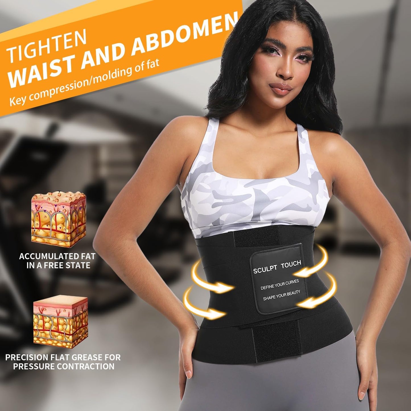 Waist trainer corset showing tummy control panel design