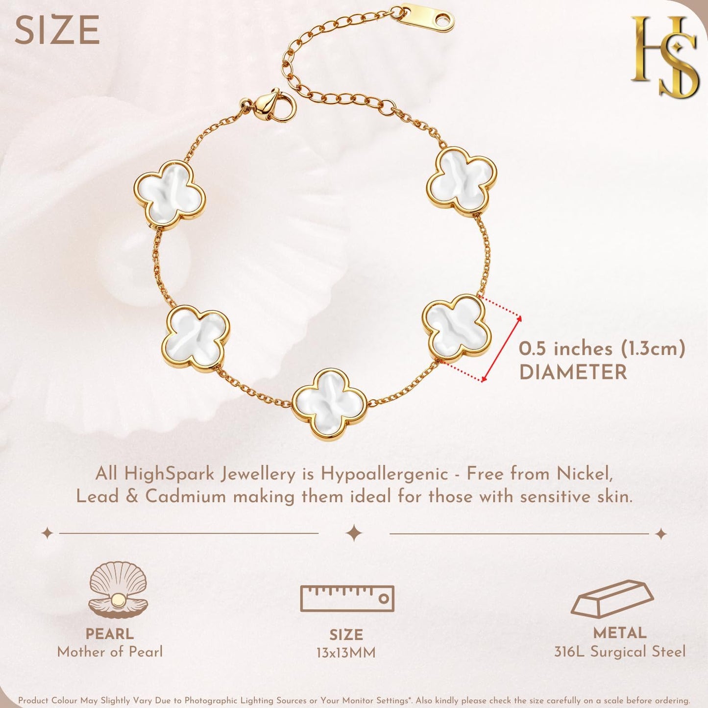 Highspark Clover Bracelets for Women | Designer Four Leaf Bracelets for Women | Lovely Gift
