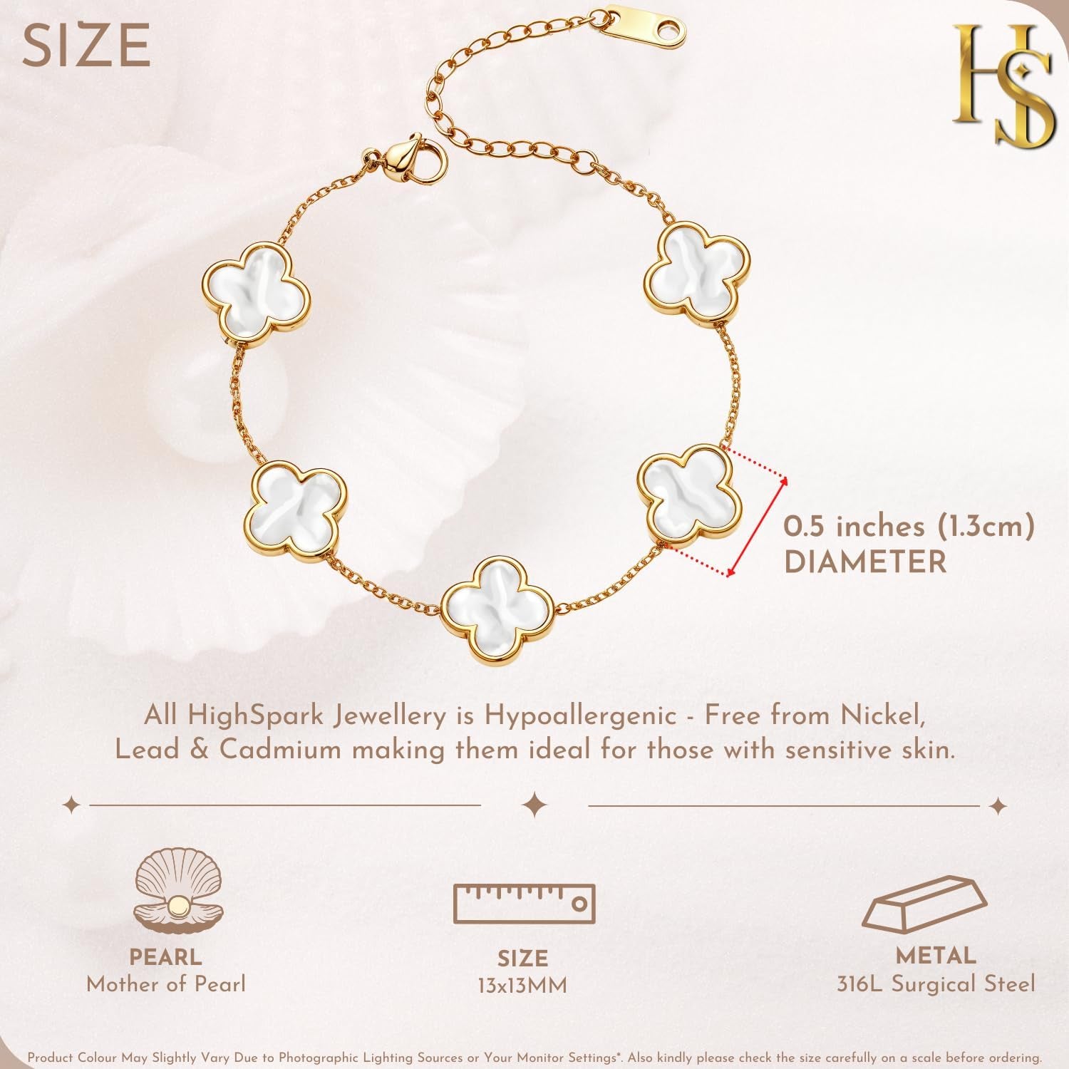 Highspark Clover Bracelets for Women | Designer Four Leaf Bracelets for Women | Lovely Gift