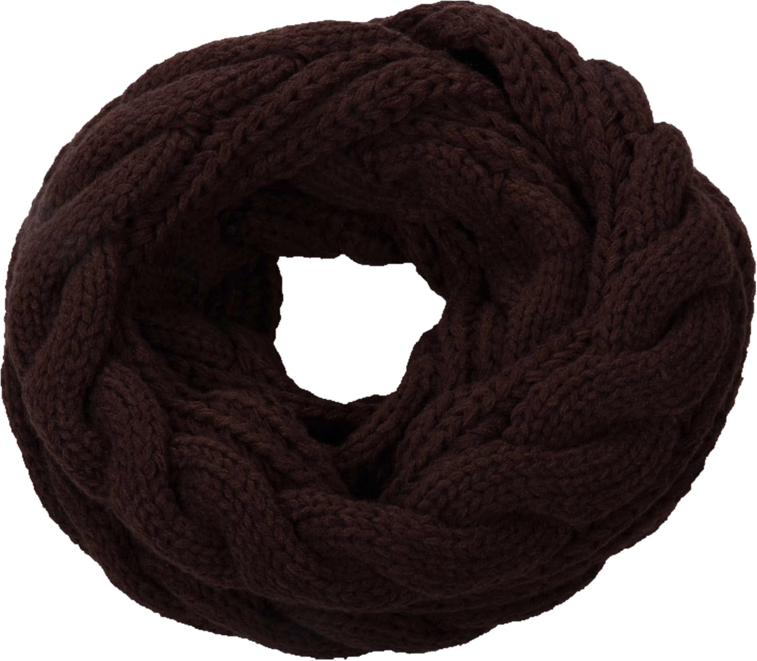 NEOSAN Womens Thick Ribbed Knit Winter Infinity Circle Loop Scarf