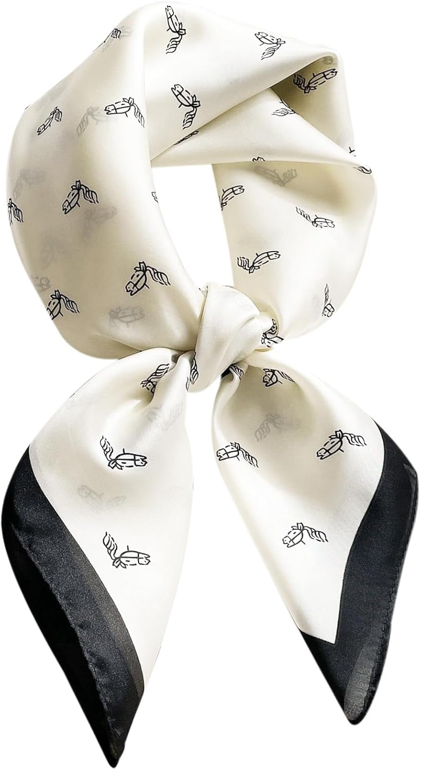 Satin Bandanas Head Scarf for Women Hair Scarves Accessories Lightweight Fashion Wrap Neck Silk Sleeping Headscarf