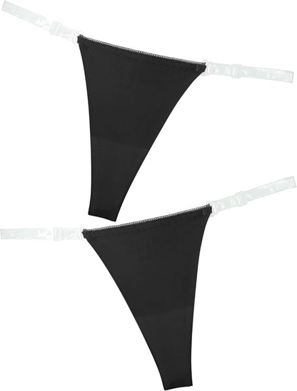 No-show thong panties underwater texture detail shot