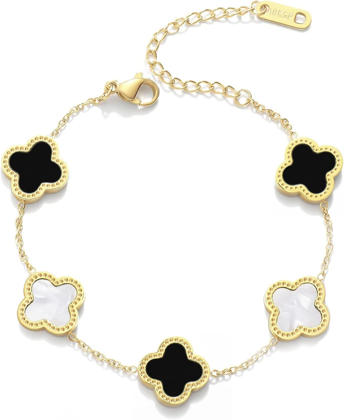 Highspark Clover Bracelets for Women | Designer Four Leaf Bracelets for Women | Lovely Gift