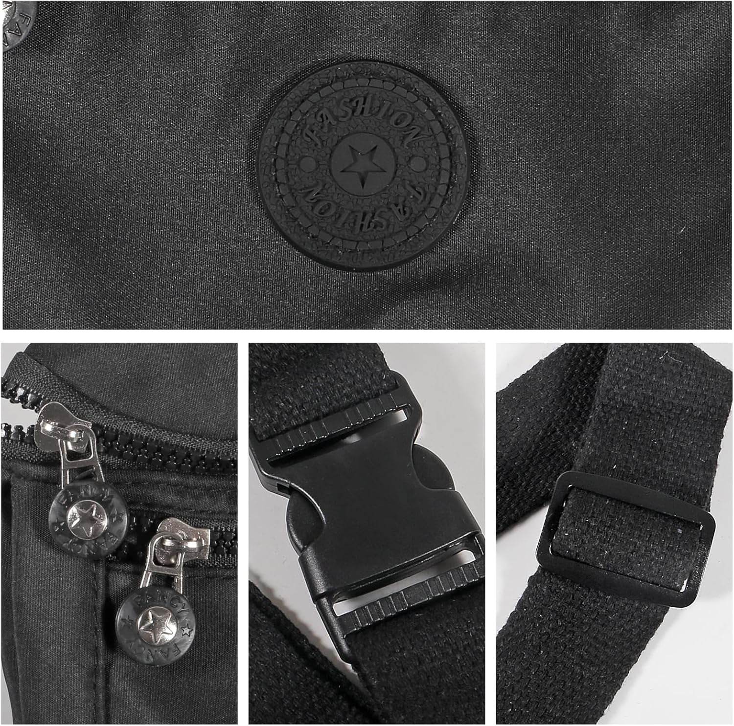 Hands-free crossbody fanny pack worn while traveling