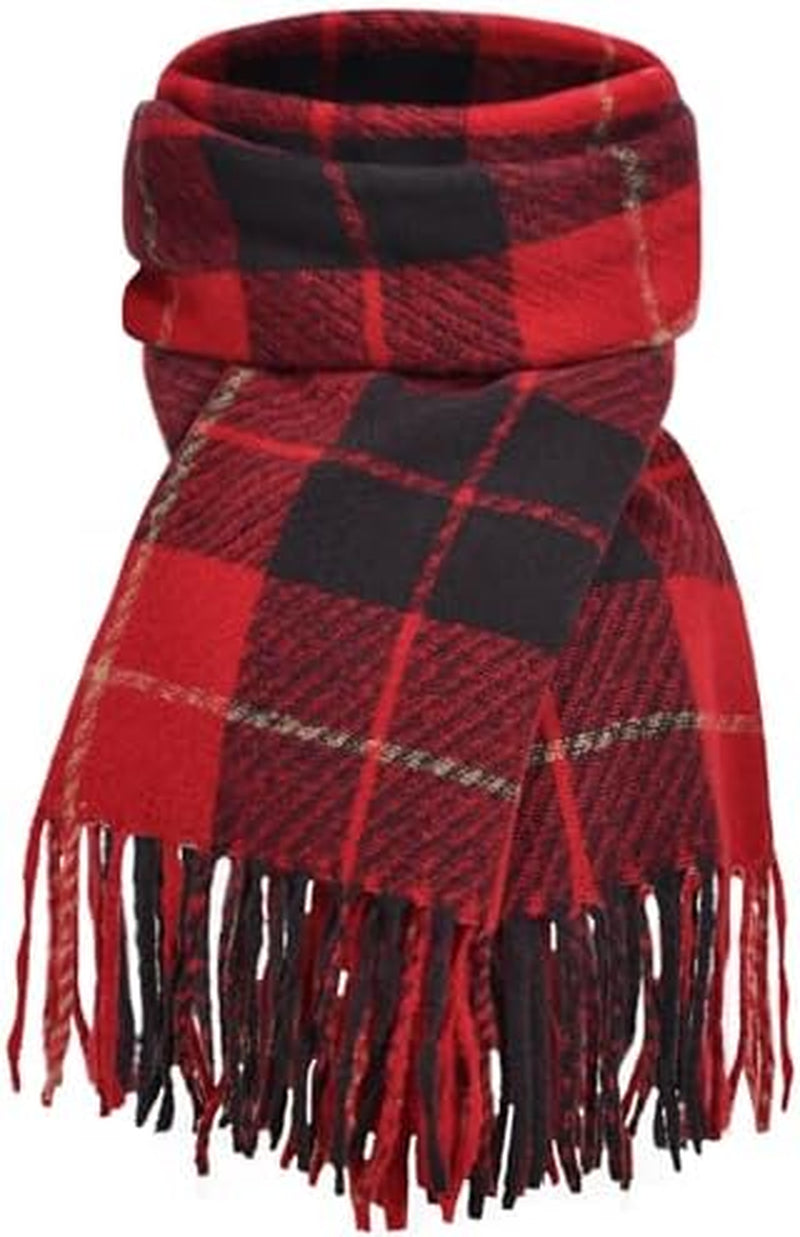 Pleneal Scarf for Women, Womens Winter/Fall Scarf,Long Plaid Shawls and Wraps, Cashmere Feel Blanket Pashmina Scarves