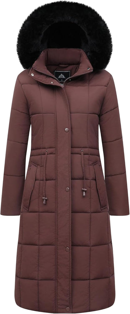 Detail of parka hood and collar for weather protection