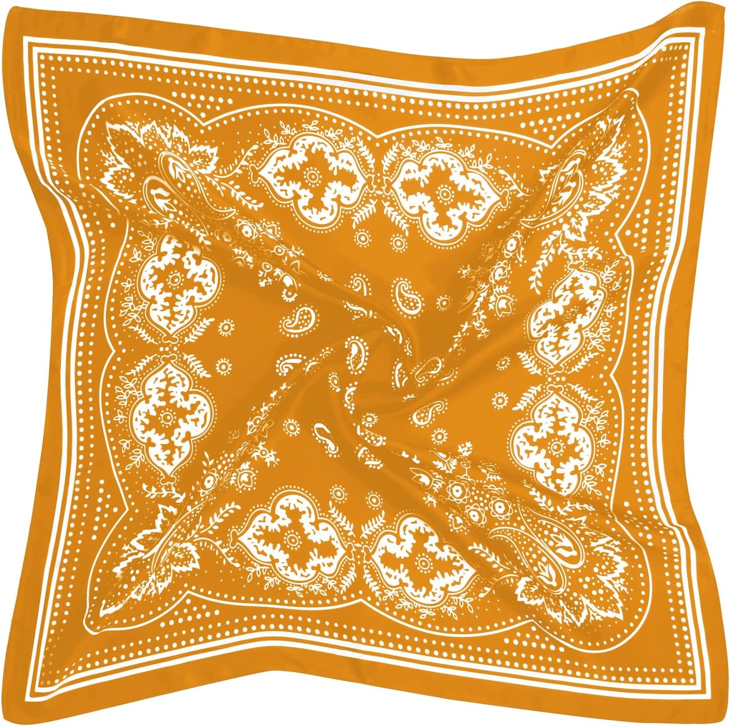 Scarf Satin Square Neck Hair Scarfs for Women 27" X 27"