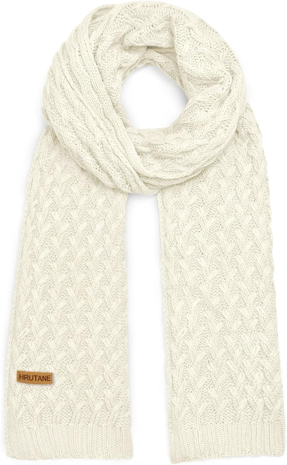 Winter Scarf for Women, Chunky Ribbed Knit Soft Long Wrap Cold Weather Stocking Stuffers Thick Warm Large Scarves